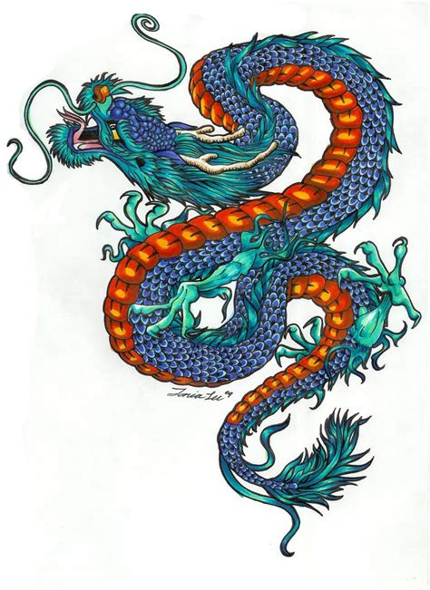 tattoo dragón|dragon tattoo color chart.